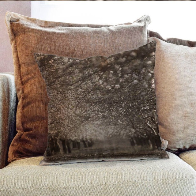 Blossom Tree Flowers Photography - Decorative Pillow Throw Cushion Fabric , Case Cover Or With Filling
