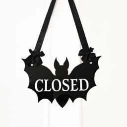 Gothic Bat Open/Closed Shop Sign - thumbnail 2