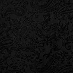 Black & Gray Paisley Throw Pillow, Soft Decorative Pillow 22x10 - thumbnail 2