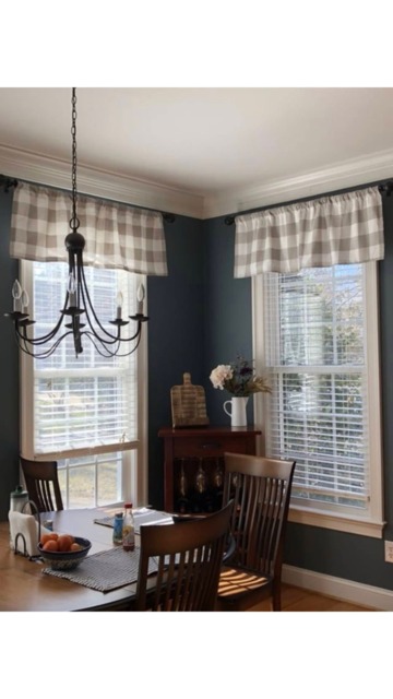 Large Buffalo Check, Designer Valance , Plaid Valance, Modern Home Decor, Nursery Kitchen Curtain - image 1