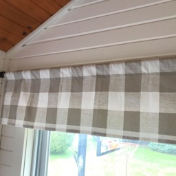 Large Buffalo Check, Designer Valance , Plaid Valance, Modern Home Decor, Nursery Kitchen Curtain - thumbnail 2