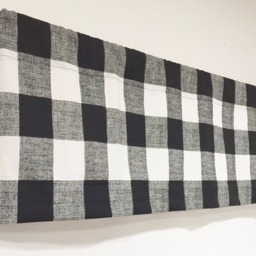 Large Buffalo Check, Designer Valance , Plaid Valance, Modern Home Decor, Nursery Kitchen Curtain - thumbnail 3