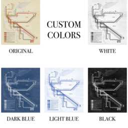 Vintage New York Subway Map Print Photo Paper, Matte Or Canvas - thumbnail 3