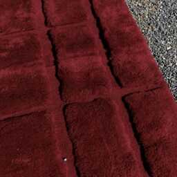Burgundy Moroccan Wool Rug Handmade Geometric Living Room Carpet - thumbnail 4