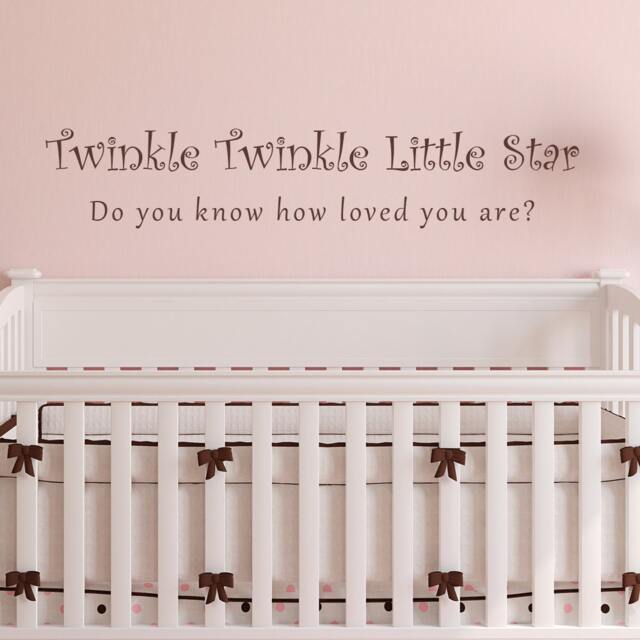 Twinkle Little Star, Do You Know How Loved Are Vinyl Wall Decal - Child's Room Baby's Decal- 058 - image 1