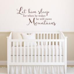 Mountains Vinyl Wall Decal Baby Boy Nursery Decor - thumbnail 1