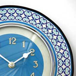 Mid Century Style Wall Clock - New 27cm Wooden Retro Handmade Formica Vintage French Gift Off The Clocks - thumbnail 3