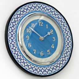 Mid Century Style Wall Clock - New 27cm Wooden Retro Handmade Formica Vintage French Gift Off The Clocks - thumbnail 2