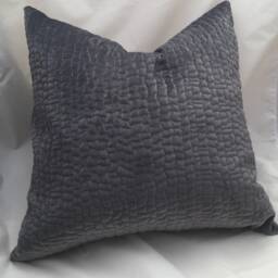 Velvet Throw Pillow Cover -Gray - Velvet -Velvet Cushion - thumbnail 2