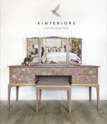 Pink & Gold Stag Dressing Table