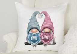 Gonk/Gnome Cushion. Personalised Ideal For Valentine's. Birthday, Wedding Or Engagements - thumbnail 1