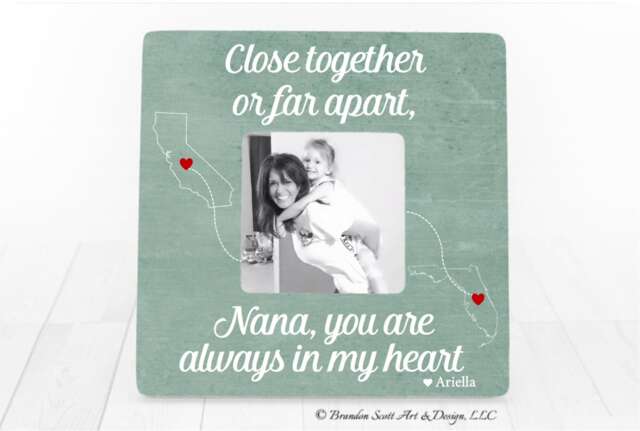 Personalized Nana Picture Frame Long Distance Grandma Gift - image 1