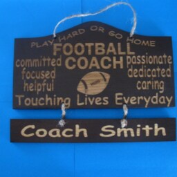Personalized Wooden Coach Wall Hanging - thumbnail 2