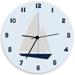 Sailboats Canvas Growth Chart Nautical Boys Bedroom & Baby Nursery Wall Art - thumbnail 3