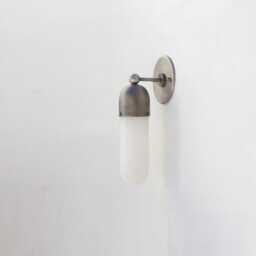 Brass Wall Sconce Light -Vanity Light-Brass Light - With Alabaster Shade 8'' Yd, Ul Listed No.0015 - thumbnail 2