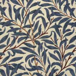 Custom Made William Morris Willow Bough Azure Blackout/Lining Curtains 3