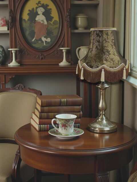 Dark Bronze Paisley Fabric Lampshade Handmade in The UK For Table & Floor Standard Lamp Shades, Ceiling Lights, Clip On Wall Lights - image 1