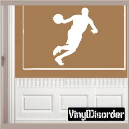 Driving To The Hoop Basketball Vinyl Wall Decal Or Car Sticker - Basketballst009Et - thumbnail 1