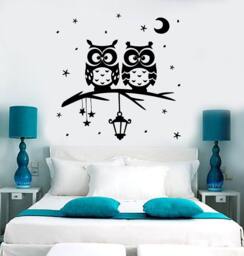 Wall Vinyl Decal Owl Tree Night Romantic Kids Nursery Children Decor 1392Dz - thumbnail 1