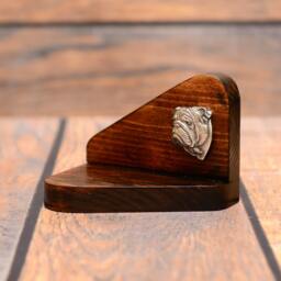 Bulldog, English Bulldog - Wooden Candlestick With Dog, Souvenir, Decoration, Limited Edition, Collection - thumbnail 2