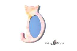 Cat Silhouette Mirror, Wall Hanging Mirror, Cat Art, Calico Cats, Gift For People, House Warming Gifts, Lover Idea, Mirror - thumbnail 1