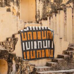Handmade Block Print Twin Quilt Set Boho Cotton Bedspread - thumbnail 4