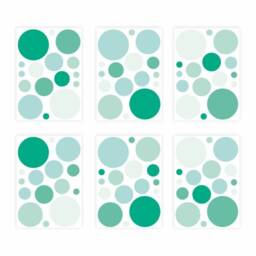 136 Wall Decal Set Mint 96 Pieces - thumbnail 1