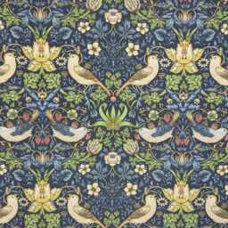 Outdoor Cushion Cover 28 Sizes William Morris Strawberry Thief Navy Handmade Nature Leaf Gift Waterproof Conservatory Birds - thumbnail 2