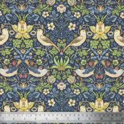 Outdoor Cushion Cover 28 Sizes William Morris Strawberry Thief Navy Handmade Nature Leaf Gift Waterproof Conservatory Birds - thumbnail 3