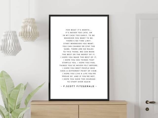 Life Poem Quote - Inspirational Motivational Quotes Print Poster Home Decor Gift A5 A4 A3 Framed - image 1