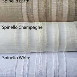 Custom White Linen Roman Shades, Flat Style, Chain Mechanism - thumbnail 2