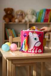 Felt Quiet Book & Dollhouse Montessori Educational Toy For Toddlers - thumbnail 1