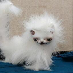 "Cat Bjd Or Blythe Prop Art Plush Can Be Customized ""Mia Style" - thumbnail 2