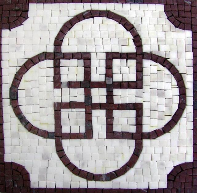 Geometric Mosaic - Sabratha White