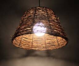 Natural Vine Pendant Light Rustic Woven Ceiling Lamp - thumbnail 1