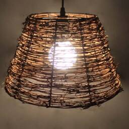 Natural Vine Pendant Light Rustic Woven Ceiling Lamp - thumbnail 2