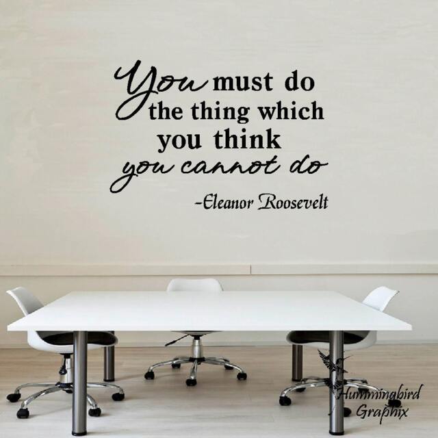 Eleanor Roosevelt Quote Vinyl Wall Decal Inspirational Art - image 1