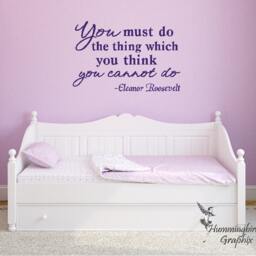 Eleanor Roosevelt Quote Vinyl Wall Decal Inspirational Art - thumbnail 3