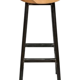 Charlie Walters _ Chunky Square Frame Bar Stool With Walnut Seat - thumbnail 3