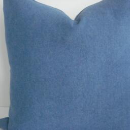 Union Jack Pillow Cover - Denim Blue UK Throw - thumbnail 3