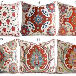 Sale Hand Embroidered Uzbek Suzani Pillow, Decorative Pillows, Decorative Pillows For Bed, Couch, Decorative Throw Pil - thumbnail 2