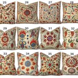 Sale Hand Embroidered Uzbek Suzani Pillow, Decorative Pillows, Decorative Pillows For Bed, Couch, Decorative Throw Pil - thumbnail 3