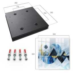 Cosmic Abstraction Wall Mounted Key Cabinet, Blue Box For Home, Abstract Abstraction, Lovers Of Modern Art - thumbnail 4