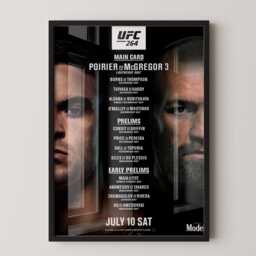 Ufc 264 Poster Poirier Vs Mcgregor Iii - Mma Wall Art - thumbnail 1