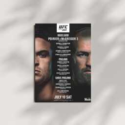 Ufc 264 Poster Poirier Vs Mcgregor Iii - Mma Wall Art - thumbnail 3