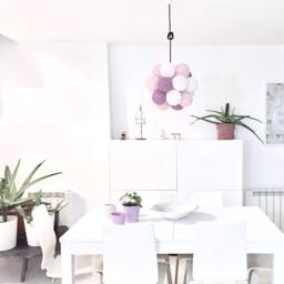 Nursery Pendant Lamp, Globes Light, Pendant Light Plug In, Plug in Hanging Modern Swag Lamp - Molekular - thumbnail 2