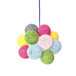 Nursery Pendant Lamp, Globes Light, Pendant Light Plug In, Plug in Hanging Modern Swag Lamp - Molekular - thumbnail 1