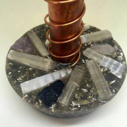 Deluxe Orgone Cloud Buster - Crystal & Gem Energy Harmonizer - thumbnail 4