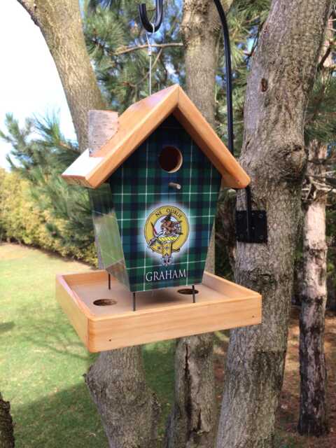 Graham Tartan & Crest Bird Feeder - image 1