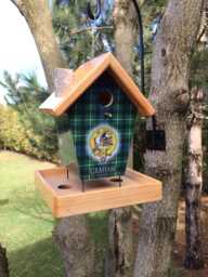 Graham Tartan & Crest Bird Feeder - thumbnail 1